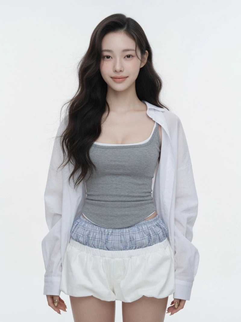 Gabardine Pumpkin Shorts